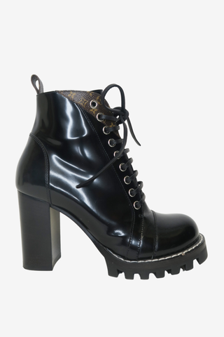 Louis Vuitton Monogram Star Trail Ankle Boot Sz 37.5 - Designer Boots at The Find Luxury Resale - Vancouver, Canada