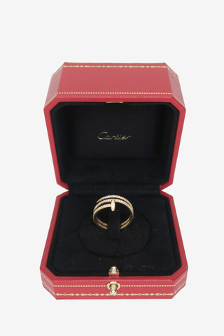 Cartier Juste Un Clou Ring Double Half-Paved - Designer Accessories at The Find Luxury Resale - Vancouver, Canada