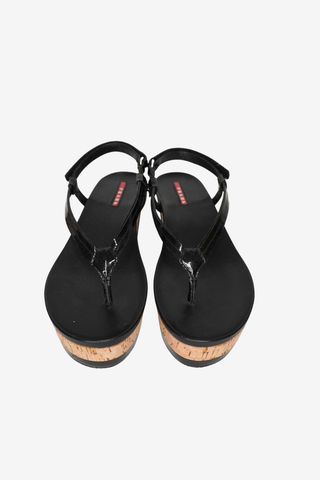 Prada Black Wedges sz 37