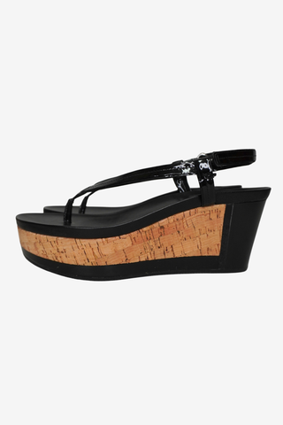 Prada Black Wedges sz 37