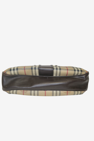 Burberry Haymarket Check Buckle Shoulder Bag - Designer Handbags at The Find Luxury Resale - Vancouver, Canada