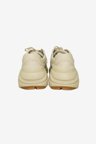 Gucci Leather Printed Chunky Sneakers sz 37.5 - Designer shoes at The Find Luxury Resale - Vancouver, Canada