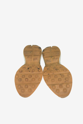 Gucci Leather Printed Chunky Sneakers sz 37.5 - Designer shoes at The Find Luxury Resale - Vancouver, Canada