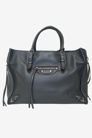 Balenciaga Papier Grey Leather Bag - Designer Handbags at The Find Luxury Resale - Vancouver, Canada