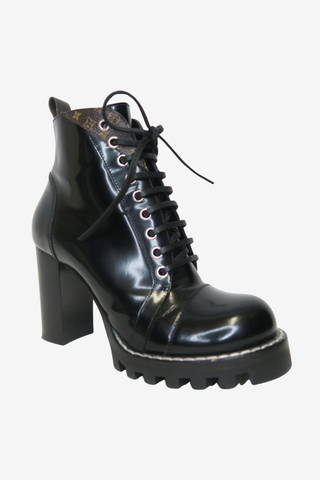 Louis Vuitton Monogram Star Trail Ankle Boot Sz 37.5 - Designer Boots at The Find Luxury Resale - Vancouver, Canada