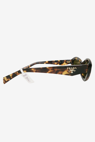 Prada Tortoise Oval Sunglasses - Designer Sunglasses at The Find Luxury Resale - Vancouver, Canada