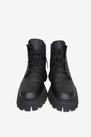 Gucci Black Leather Booties sz 40.5