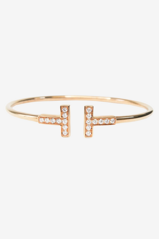 Tiffany & Co. 18K Diamond Wire Bracelet - Designer Bracelets at The Find Luxury Resale - Vancouver, Canada