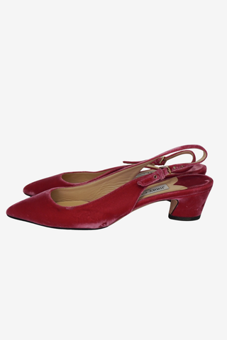 Jimmy Choo Velvet Slingback sz 39.5