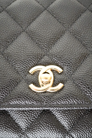 Chanel Turnlock CC Bow Wallet On Chain