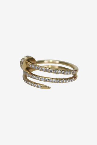 Cartier Juste Un Clou Ring Double Half-Paved - Designer Accessories at The Find Luxury Resale - Vancouver, Canada