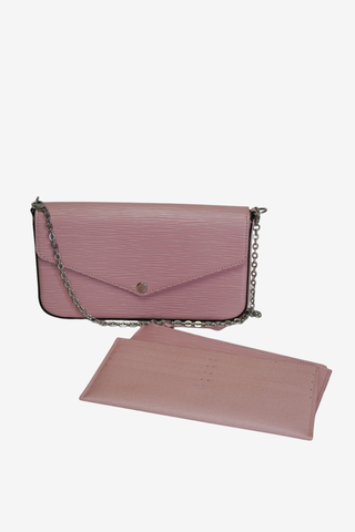 Louis Vuitton Pink Felicie Epi Leather Pochette - Designer Handbags at The Find Luxury Resale - Vancouver, Canada