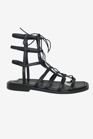 Stuart Weitzman Leather Gladiator Sandals sz 7.5 - Designer sandals at The Find Luxury Resale - Vancouver, Canada