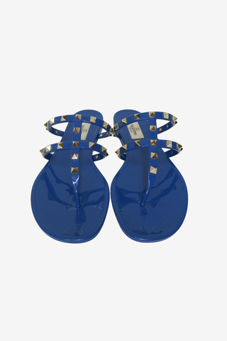 Valentino Rockstud Jelly Slides sz 39