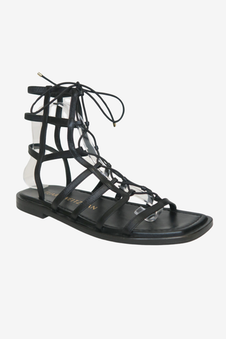 Stuart Weitzman Leather Gladiator Sandals sz 7.5 - Designer sandals at The Find Luxury Resale - Vancouver, Canada