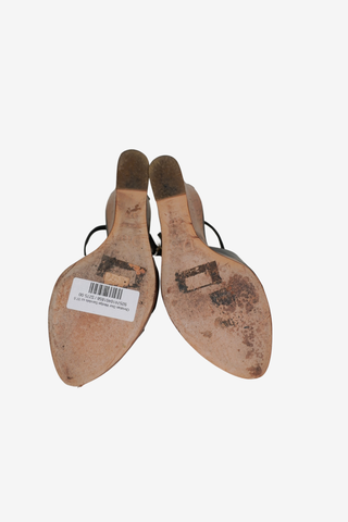 Christian Dior Wedge Sandals sz 37.5