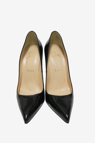 Christian Louboutin Black Patent Pigalle 120 sz 38 - Designer heels at The Find Luxury Resale - Vancouver, Canada