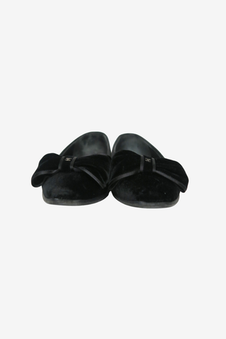 Chanel Velvet Flats sz 35.5