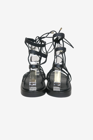 Stuart Weitzman Leather Gladiator Sandals sz 7.5 - Designer sandals at The Find Luxury Resale - Vancouver, Canada