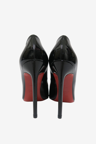 Christian Louboutin Black Patent Pigalle 120 sz 38 - Designer heels at The Find Luxury Resale - Vancouver, Canada