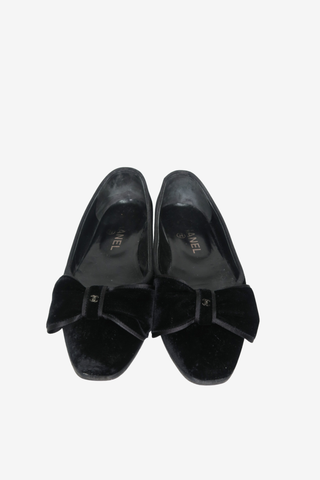 Chanel Velvet Flats sz 35.5