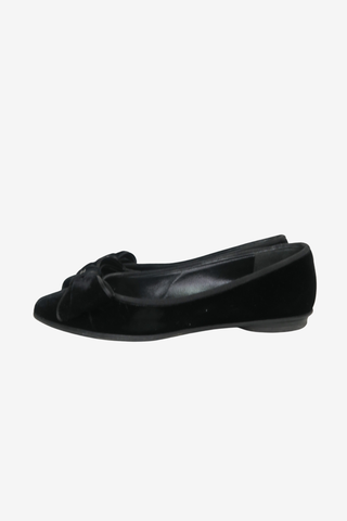 Chanel Velvet Flats sz 35.5