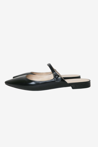 Prada Leather Mary Jane Mules sz 88 - Designer Flats at The Find Luxury Resale - Vancouver, Canada