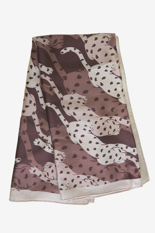 Cartier Panther Silk Scarf - Designer scarf at The Find Luxury Resale - Vancouver, Canada