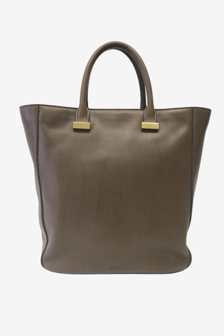 The Row Leather Tall Day Luxe Tote - Designer Handbags at The Find Luxury Resale - Vancouver, Canada