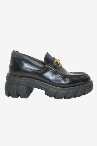 Gucci Horsebit Accent Leather Loafers sz 39 - Designer shoes at The Find Luxury Resale - Vancouver, Canada
