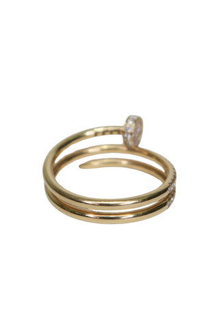 Cartier Just Un Clou Ring Double Half-Paved - Designer Accessories at The Find Luxury Resale - Vancouver, Canada