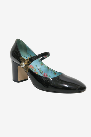 Gucci Bee Mary-Jane Pumps Sz 36.5