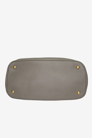 Prada Grey Vitello Daino Leather Bag - Designer handbag at The Find Luxury Resale - Vancouver, Canada
