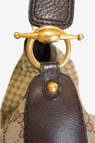 Gucci GG Canvas Jockey Large Hobo
