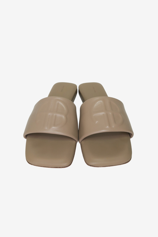 Anine Bing Leather Slides sz 37 - Designer sandals at The Find Luxury Resale - Vancouver, Canada