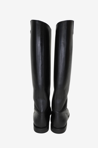 Louis Vuitton LV Monogram Leather Boots sz 38.5