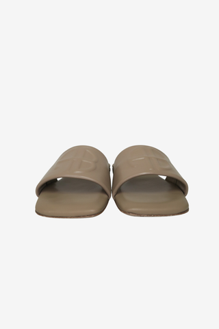 Anine Bing Leather Slides sz 37 - Designer sandals at The Find Luxury Resale - Vancouver, Canada