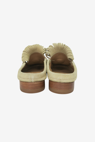 Dries Van Noten Suede Mules sz 36.5 - Designer Flats at The Find Luxury Resale - Vancouver, Canada