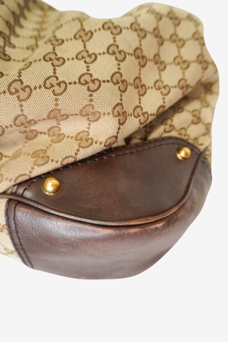 Gucci GG Canvas Jockey Large Hobo