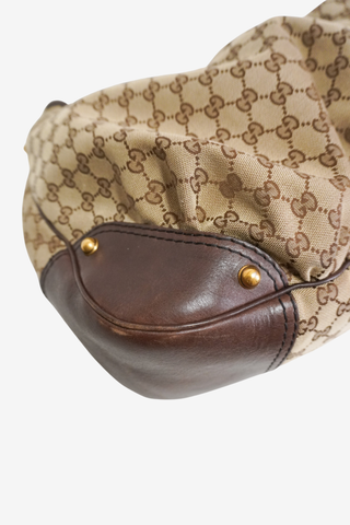 Gucci GG Canvas Jockey Large Hobo