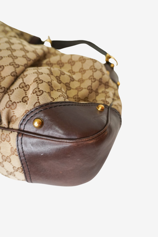 Gucci GG Canvas Jockey Large Hobo
