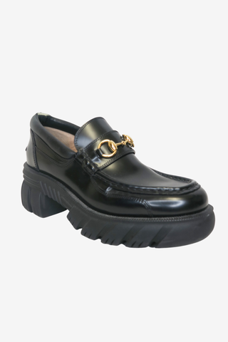Gucci Horsebit Accent Leather Loafers sz 39 - Designer shoes at The Find Luxury Resale - Vancouver, Canada