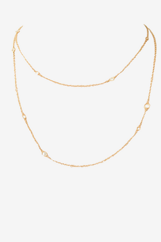 Tiffany & Co 18K Diamonds by the Yard Sprinkle Necklace - Designer Necklace at The Find Luxury Resale - Vancouver, Canada