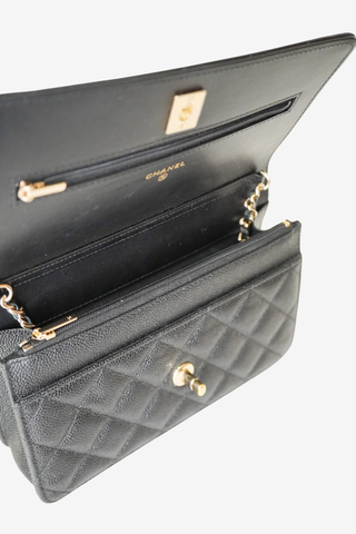 Chanel Turnlock CC Bow Wallet On Chain
