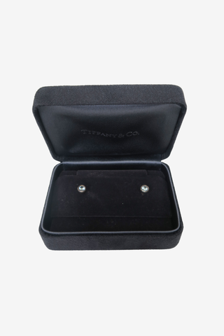 Tiffany Aquamarine Stud Earrings - Designer Earrings at The Find Luxury Resale - Vancouver, Canada