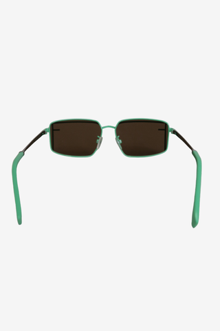 Fendi Green Metal Frame Sunglasses - Designer sunglasses at The Find Luxury Resale - Vancouver, Canada