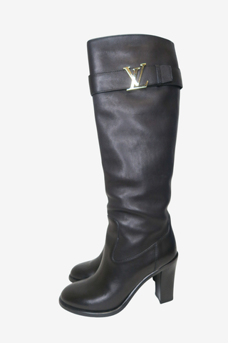 Louis Vuitton Leather Boots sz 36 - Designer boots at The Find Luxury Resale - Vancouver, Canada