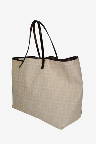 Fendi Zucchino FF Roll Tote - Designer handbag at The Find Luxury Resale - Vancouver, Canada