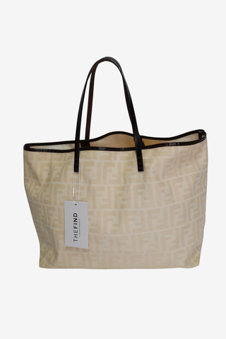 Fendi Zucchino FF Roll Tote - Designer handbag at The Find Luxury Resale - Vancouver, Canada