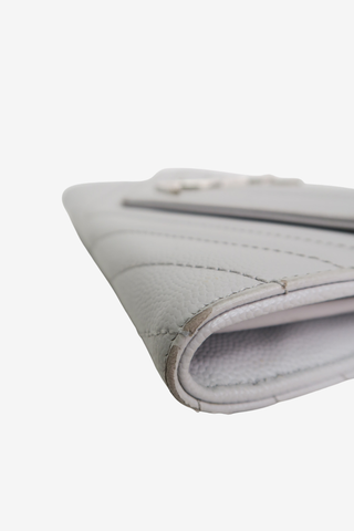 Saint Laurent Grey Leather Wallet - Designer Handbags at The Find Luxury Resale - Vancouver, Canada